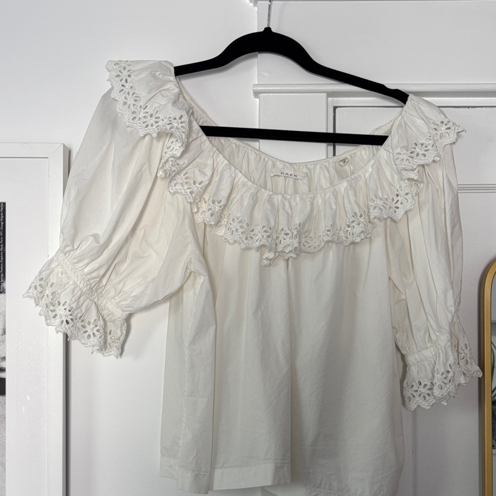 Doen Samara White Eyelet Blouse - Picture 5 of 5